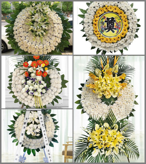 安徽阜阳市颍上县六十铺镇桃花店村花圈速递