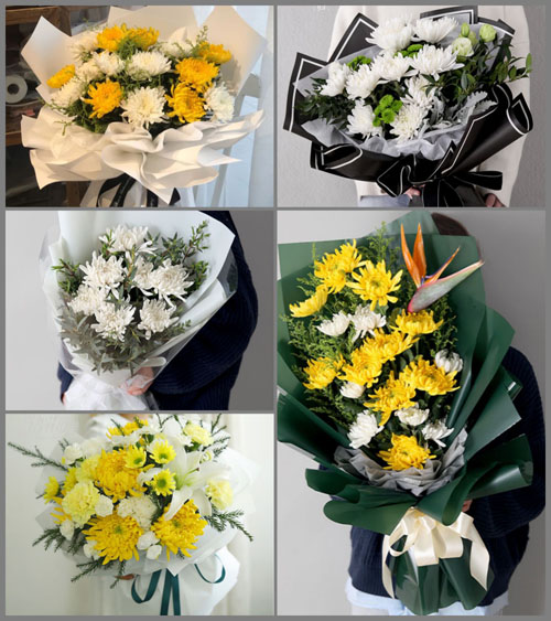 安徽阜阳市颍上县六十铺镇桃花店村白事花束代送